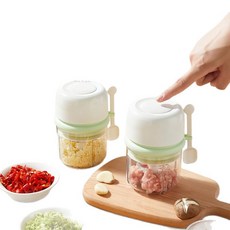 家用電動蒜蓉攪碎機 附勺款, 綠色, 1個