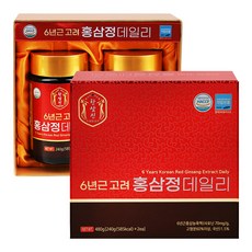 한삼진 6년근고려홍삼정데일리 쇼핑백 증정, 2개, 240g