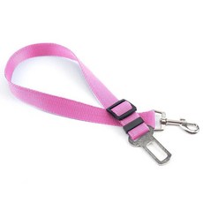 조절 애완 고양이 강아지 자동차 벨트 애완동물 시트 차량 가게 하네스 리드 클립 목줄, 1개, 4. 핑크