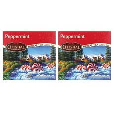 셀레셜 허브티 페퍼 민트 40티백 2개, 40개입