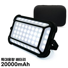 라이트헌터 캠핑랜턴 LED조명 C타입충전, 1개, 매트블랙L