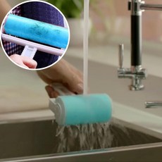 씻어쓰는 돌돌이 롤 클리너 찍찍이 끈끈이 크리너 롤, 1개, 몽땅 대형