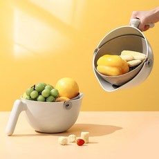 미니플 모던라이프 채반 물빠짐 바구니, 아이보리