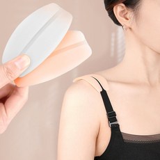 2세트구성 실리콘 브라 흘러내림방지 피부 보호 어깨끈 패드 브라끈 고정