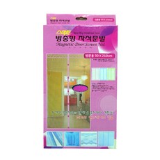 수지매트 스마트 방충망 자석문발, 핑크