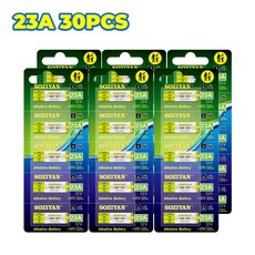 새로운 12V 23A A23 용으로 알카라인 지속되는 배터리 MN21 리모컨 오래 초인종, 30PCS 23A, 12V용, 1