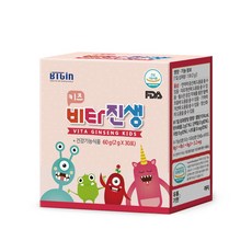 비티진 진비책 어린이홍삼 비타진생키즈 건강기능식품 2g x 30포 30일분 홍삼분말 유아홍삼, 30개