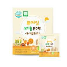 퓨어잇 유기농 순수한 아이보리차, 54g, 3개, 보리차