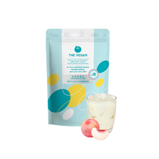 樂維根THE VEGAN 水蜜桃口味 1KG大包裝高纖優蛋白大豆蛋白飲, 1kg, 1個