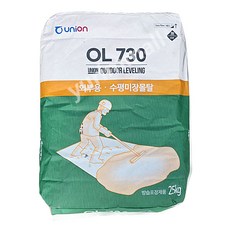 유니온 OL730 외부용 자동수평몰탈 25kg, OL730-외부용자동수평몰탈25kg(액상별도구