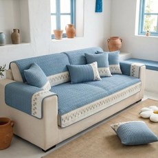 골든 브론 징 벨벳 미끄럼 방지 소파 커버 사계절 쿠션 거실 가구 보호대 타월, Pillow Case-45x45cm, 08 Light Grey, 1개