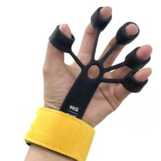 리빙에센스 손가락 악력기 재활훈련 운동기구, 1개, 블랙 그립