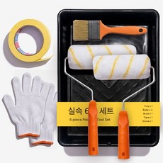 올인원 7인치 롤러 페인트 도구 6종 세트