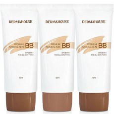 더마하우스 내츄럴 썬 비비크림 / 커버력좋은비비 잡티커버 피부톤보정, 50ml, 3개
