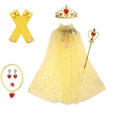 兒童星星披風 女童公主披肩 萬聖節角色扮演服裝