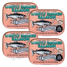 트레이더조 훈제연어 in 엑스트라버진 올리브오일 통조림 145g X 4개 TRADER JOE'S LIGHTLY SMOKED SALMON