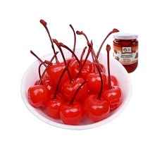 (배터짐)차이나 TopTHP 마라시노 홍체리 꼭지있음 레드체리 과일 통조림, 375g, 1개