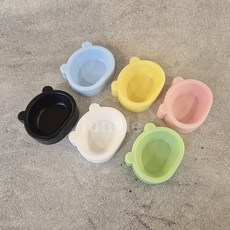 바우샵 실리콘 젤리 물그릇, 1개, 화이트
