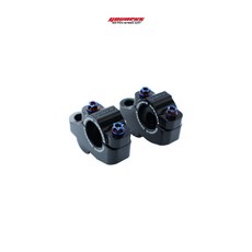 GOWORKS 把手後移轉接座 適用於ADV CB300R BMW HONDA KAWASAKI SUZUKI 重機通用, 銀, 1個