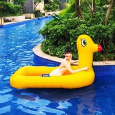 에어 놀이터 실내 풍선 물 놀이기구 장난감 바나나 보트 트램폴린 어린이 집 야외 에어시소, 1.1m 두꺼운 오리 보트 플레이트 공기 펌프