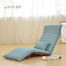 1인 팔걸이 소파베드 간이 1인용 각도조절, 간편 삼단 호블루 모사린넨면료