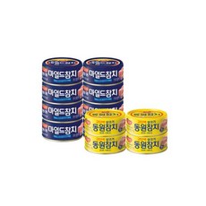 동원 동원맛참 마요참기름 135g x 6캔, 동원 라이트스탠다드 참치 85g x 4캔 + 마일드 참
