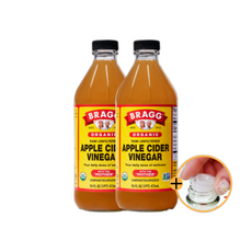 브래그 애사비 입 애플사이다비니거 유기농사과식초 공식수입원, 2개, 473ml