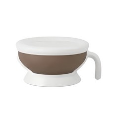 모니 실리콘 유아식기 멀티 이유식볼 150ml, 1개, 멜팅브라운