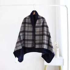 극세사 만능 단추형 담요, 1개, D. 그리드