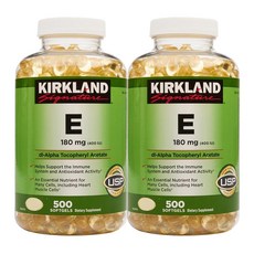 [1+1]커클랜드 비타민 E 180mg 500정 KIRKLAND VITAMIN E, 2개