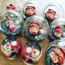 崖上的波妞 蛋糕裝飾 2cm 低價出清 居家玩具 禮物, 1個, 飛翔款-直徑6公分