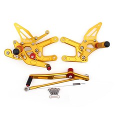 Yamaha YZF 600 R6 2006-2016 可調式腳踏後移組-極限超快感, Gold