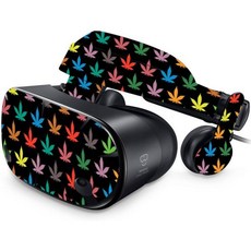 스마트폰 VR 헤드셋 삼성 오디세이 VR과 호환되는 마이티스킨 스킨 끈적끈적한 이키 아이키 보호 내구성 독특한 비닐 데칼 랩 커버 쉽게 적용 제거 스타일 변경 가능 미국산, Sticky Icky Icky