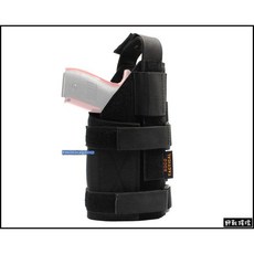 野戰搖滾-生存遊戲 ROCO 槍燈版戰術手槍套 槍燈槍套 右手槍套 腰掛槍套 電擊槍槍套 Glock, 黑色, 1個