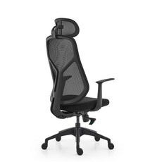 佑客YOKA 天鵝椅 奢華極簡風電競椅 升降網布辦公電腦椅, 高背款-黑色