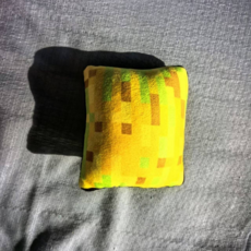 我的世界周邊毛絨玩具 苦力怕小黑史蒂夫陷阱箱草坪兒童益智互動沙包, 寶箱, 10*10釐米小沙包