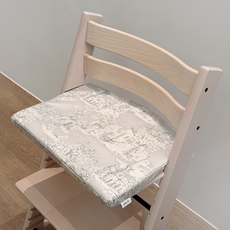 [확장형] 사가 엔젤릭 스토케 키즈용 트립트랩 방수 쿠션 이유식 아기 의자 커버, 그레이