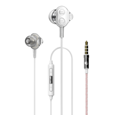 밥튠 8D 유선 게이밍 이어폰 발로란트 배그 BJ 방송용 이어셋 인이어 화이트