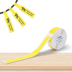P15 라벨 용지 롤 Marklife P12 Q30 프린터 용 흰색 접착 스티커 15x30mm 투명 테이프, 05 Yellow Cable