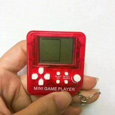 키링 열쇠고리 초미니 미니 레트로 고전 게임기 아케이드 휴대용 추억의게임 오락실 겜보이, with game finger cot, 1986-Color 11