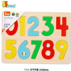 원목 장난감 VIGA 원목 숫자퍼즐 36개월이상 1EA, 1개, 1