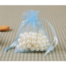 흰색 보석 선물 포장 오간자 가방 웨딩 크리스마스 드로스트링 파우치 10x15cm 200 개, 01 10x15cm-200pcs, 03 sky blue