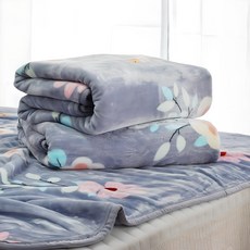 프라우모드 양면 싱글 밍크담요 고밀도 극세사담요 두꺼운 담요 캠핑 차박 겨울이불대용