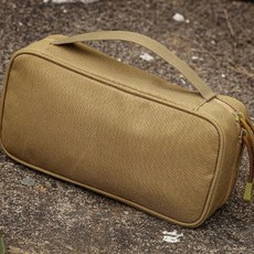 카라비너 로프 텐트용품 도구 장비 야외 작업 설치 벨트 포켓 걸이 결합 탈부착, 카키브라운, 1개