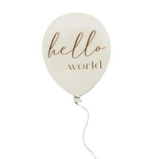 사진 촬영 풍선 소품 배경 벽 스티커, [05] for hello world, 1개