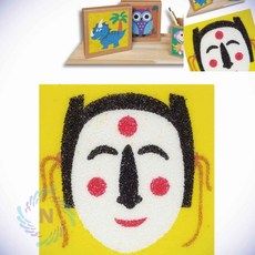 데코샌드 액자만들기 각시탈 미술재료 샌드액자