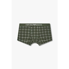 엠포리오 아르마니 EMPORIO ARMANI UNDERWEAR 남성 로고 밴딩 패턴드 코튼 드로즈_그린 0815112052 2412517947 436039