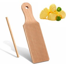 뇨키 보드와 라비올리 롤링 핀 우드 파스타 롤러 스탬프 메이커 요리 애호가를 위한 홈메이드 만들기 및 절단 도구 사용하기 쉽고 청소하기