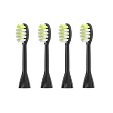 필 원 시리즈용 교체 칫솔 헤드 구강 관리 ips HY1100/HY1200 전동 칫솔 헤드 팩당 4 개, 02 4pcs black, 1개