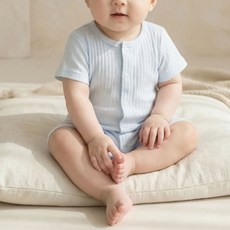 마롤로뜨 순면 반팔 아기바디수트 KC인증 아기옷 실내복 내의 출산선물 신생아 백일